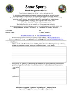 Snow Sports - MeritBadge