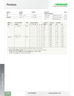 Pentane Mixtures Spec Sheet