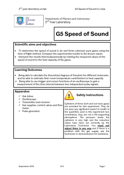 G5 Speed of Sound