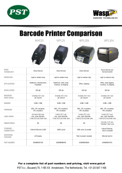 Barcode Printer Comparison