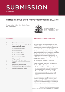(Serious Crime Prevention Orders) Bill 2016
