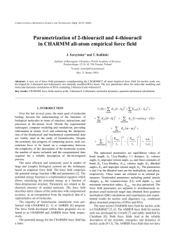Parametrization of 2-thiouracil and 4-thiouracil in CHARMM all