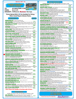 Tickets Marked With A Are Available For Pickup