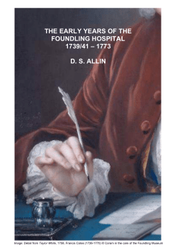 The Early Years of the Foundling Hospital