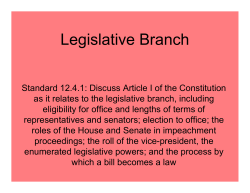 How a Bill Becomes a Law