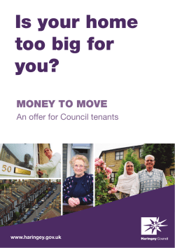 Money to Move leaflet