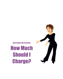 How Much Should I Charge?