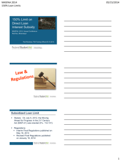 150% Limit on Direct Loan Interest Subsidy