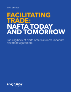 facilitating trade: nafta today and tomorrow