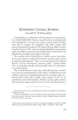 Rethinking Central Banking