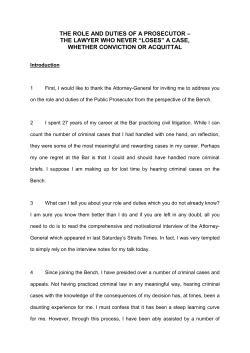 the role and duties of a prosecutor