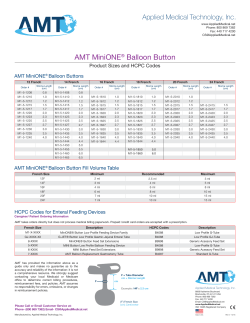 AMT MiniONE&reg; Balloon Button - Applied Medical Technology