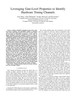 Leveraging Gate-Level Properties to Identify Hardware Timing