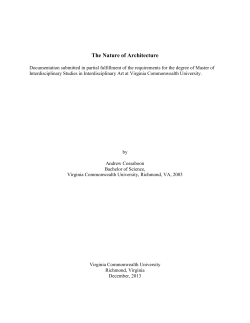 The Nature of Architecture