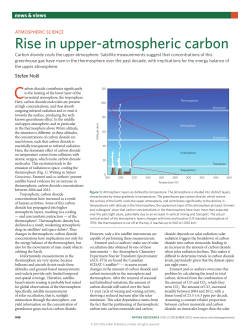Rise in upper-atmospheric carbon