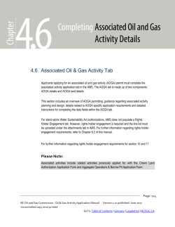 4.6 Associated Activities - BC Oil and Gas Commission