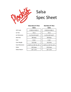 Salsa Spec Sheet