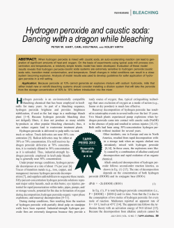 Hydrogen peroxide and caustic soda: Dancing with a dragon while