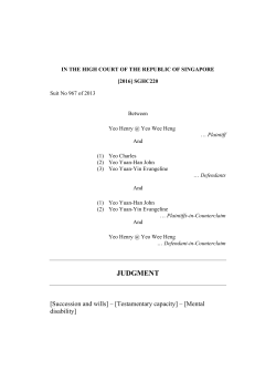 Singapore Judgments