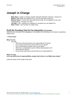 Joseph in Charge - McLean Bible Church