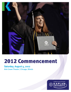 2012 Commencement - Kaplan University