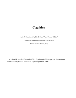 Cognition