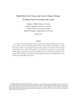 Evidence from Covenant-Lite Loans