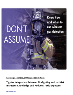 Tighter Integration Between Firefighting and HazMat