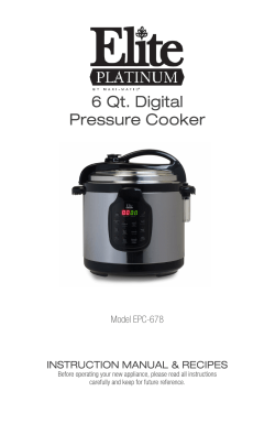 6 Qt. Digital Pressure Cooker