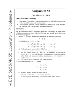 ECE 5655/4655 Laboratory Problems
