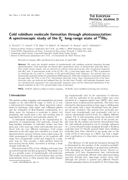 Cold rubidium molecule formation through
