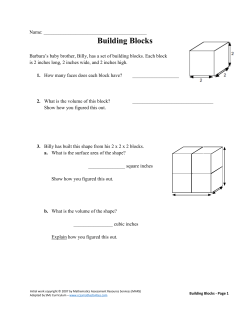 Building Blocks - CCSS Math Activities
