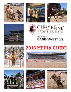2016 media guide - Cheyenne Frontier Days