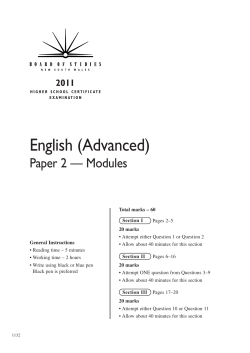 Paper 2 - Board of Studies