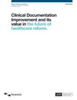 CDI and its Value in the Future of Healthcare Reform