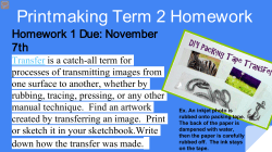 Printmaking Term 2 Homework