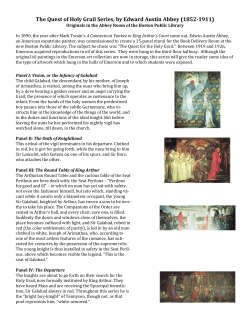 The Quest of Holy Grail Series, by Edward Austin Abbey (1852