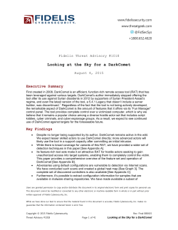 Looking at the Sky for a DarkComet