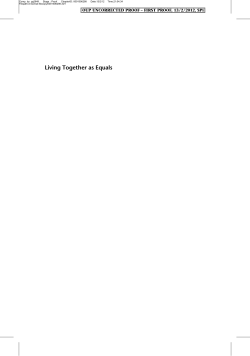 Living Together as Equals