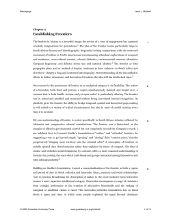 2. Establishing Frontiers - Gutenberg