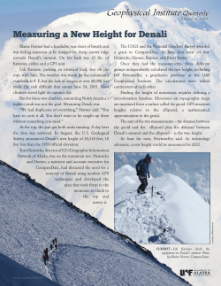 Measuring a New Height for Denali