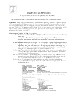 Electronics and Batteries
