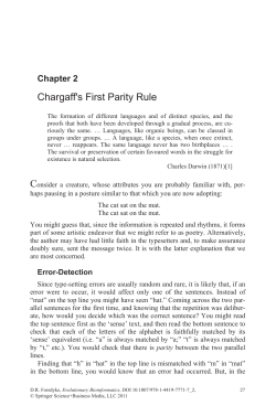 Chargaff`s First Parity Rule