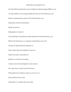 All of the following statements are true of diagnosis