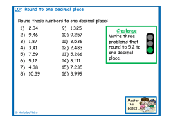 Rounding to one decimal place
