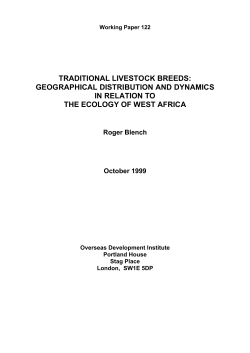 Traditional Livestock Breeds - Overseas Development Institute