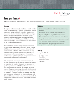 Leveraged Finance