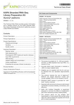 KAPA Stranded RNA-Seq Library Preparation Kit