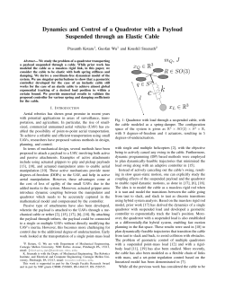 Dynamics and Control of a Quadrotor with a Payload