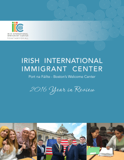2016 Year in Review - Irish International Immigrant Center